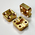 Custom-Made Brass Motor Mounting Bracket with CNC Machining Milling